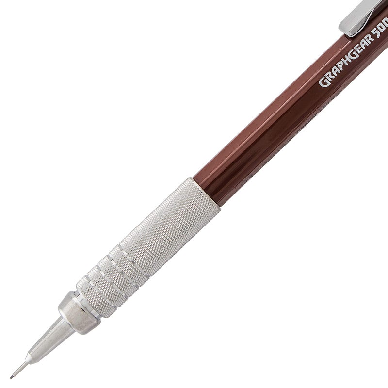 Pentel GraphGear 500 Mechanical Drafting Pencil  (0.3mm)  Extra Fine Line  Brown Barrel (PG523E) - Image 3